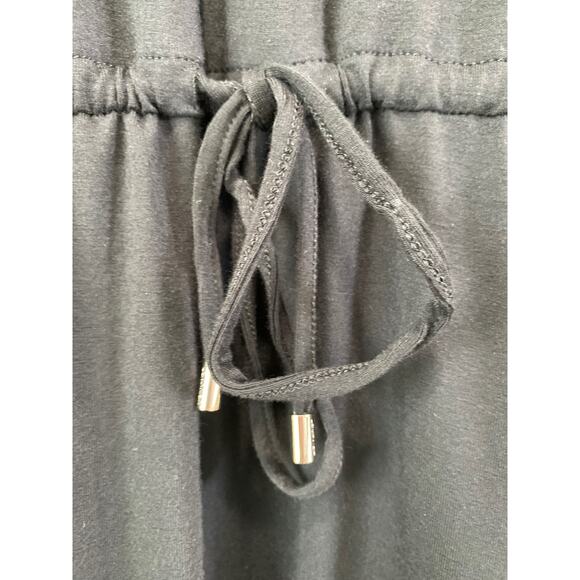 Calvin Klein Swimwear Black Crochet Trim Cover Up Dress Sz L/XL Pockets Resort - Picture 10 of 13